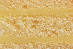 Cake with mango yellow filling