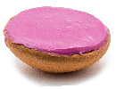 Fondant topping in the color pink