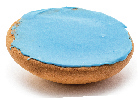 Fondant topping in the color blue