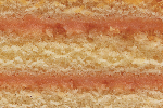 Cake with bright orange filling