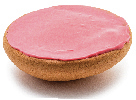 Fondant topping in the color red