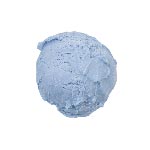 A scoop of blue ice cream