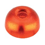 High boiled candy in the color rubescent red