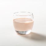 Orange yoghurt drink in a glass