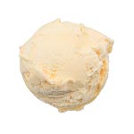 A scoop of yellow ice cream