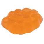 Fruit gum in the color manderin orange