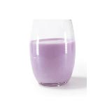 Purple milk drink in a glass